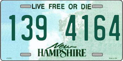NH license plate 1394164