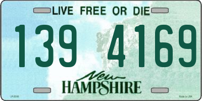 NH license plate 1394169