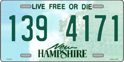 NH license plate 1394171