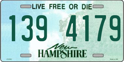 NH license plate 1394179