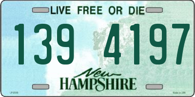 NH license plate 1394197
