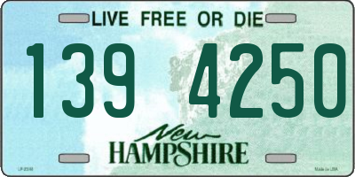 NH license plate 1394250