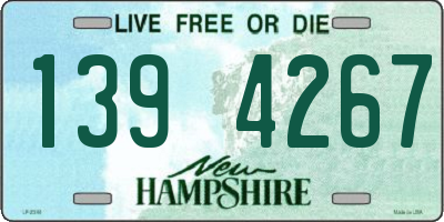 NH license plate 1394267
