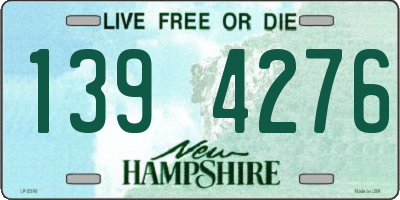 NH license plate 1394276
