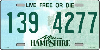 NH license plate 1394277