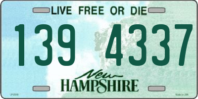 NH license plate 1394337