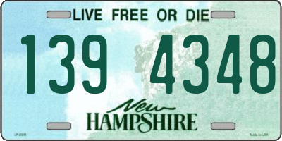NH license plate 1394348