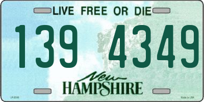 NH license plate 1394349