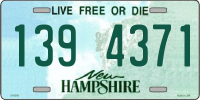 NH license plate 1394371