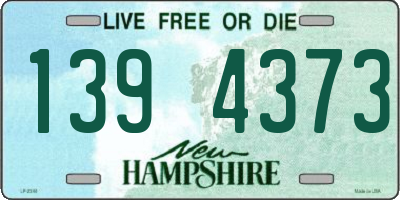 NH license plate 1394373