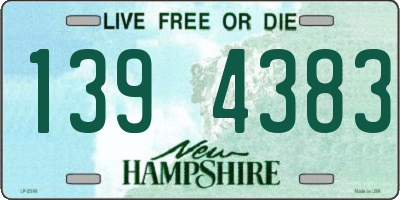 NH license plate 1394383