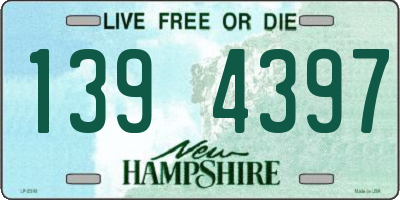NH license plate 1394397