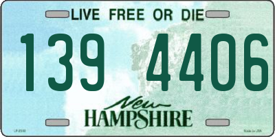 NH license plate 1394406