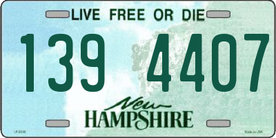 NH license plate 1394407