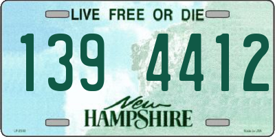 NH license plate 1394412