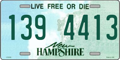 NH license plate 1394413