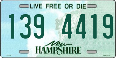 NH license plate 1394419