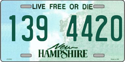 NH license plate 1394420