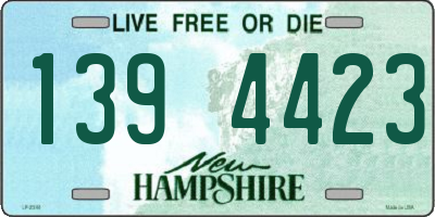NH license plate 1394423