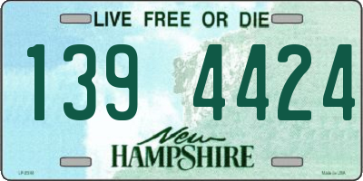 NH license plate 1394424