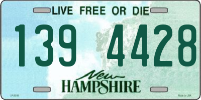 NH license plate 1394428