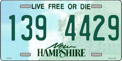 NH license plate 1394429
