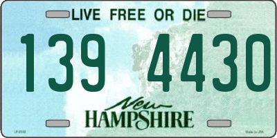 NH license plate 1394430