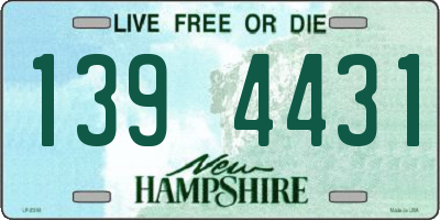 NH license plate 1394431