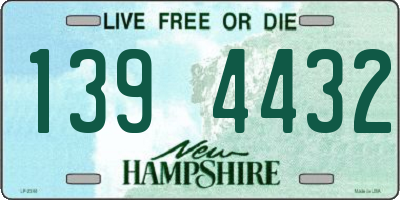 NH license plate 1394432