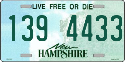 NH license plate 1394433
