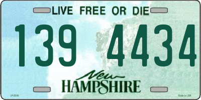 NH license plate 1394434
