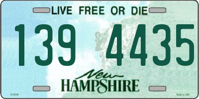 NH license plate 1394435