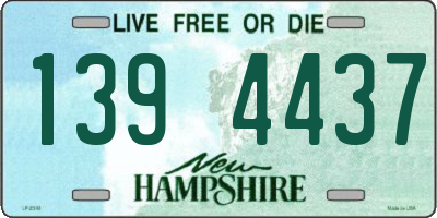 NH license plate 1394437