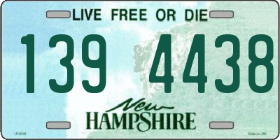 NH license plate 1394438