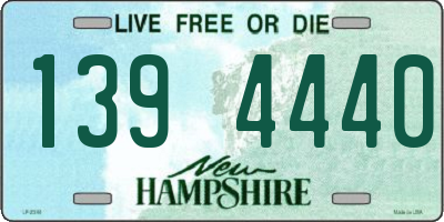 NH license plate 1394440