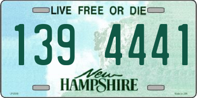 NH license plate 1394441