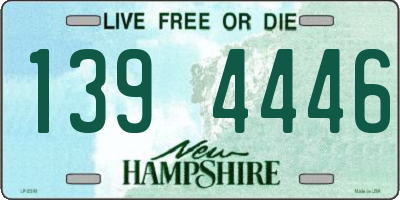 NH license plate 1394446
