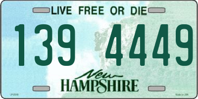 NH license plate 1394449