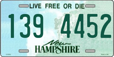 NH license plate 1394452