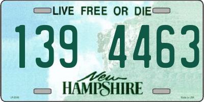 NH license plate 1394463