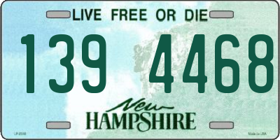 NH license plate 1394468