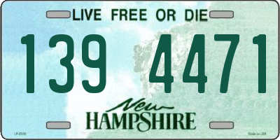 NH license plate 1394471