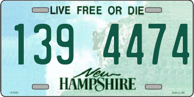 NH license plate 1394474