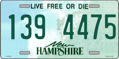 NH license plate 1394475