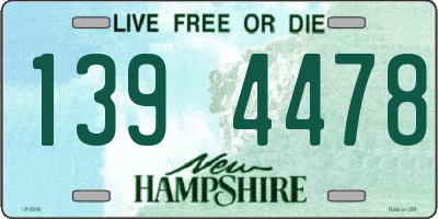 NH license plate 1394478