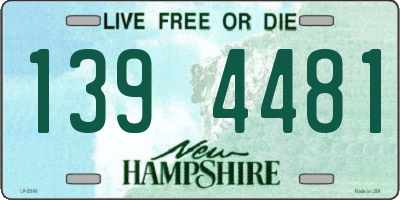 NH license plate 1394481