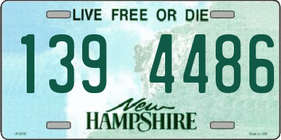 NH license plate 1394486