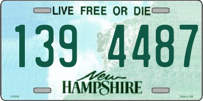 NH license plate 1394487