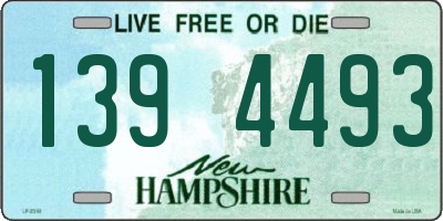 NH license plate 1394493