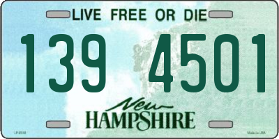 NH license plate 1394501
